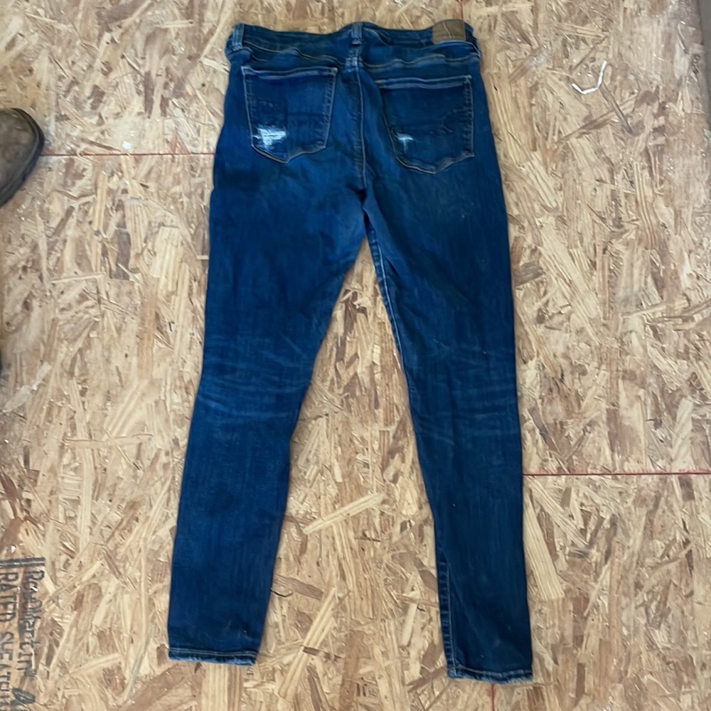 American Eagle Next Level Stretch Jeggings Dark Wash - Picture 2 of 5